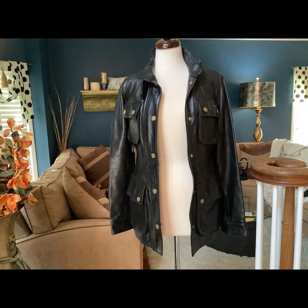Banana Republic Black Leather Jacket